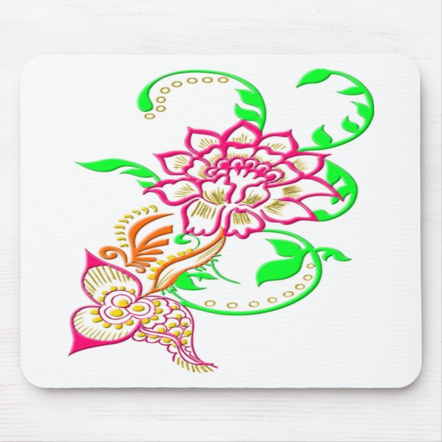 Tapis De Souris Tattoo Flower (Devant)