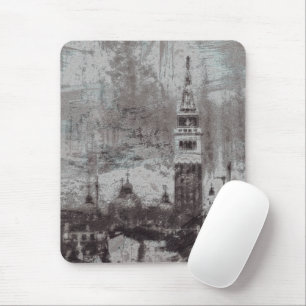 Tapis De Souris Taupe et Cyan en détresse Skyline Venice Italie