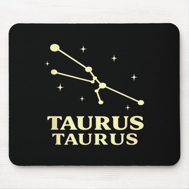 Tapis De Souris Taureau astrologie signe du zodiaque constellation (Devant)