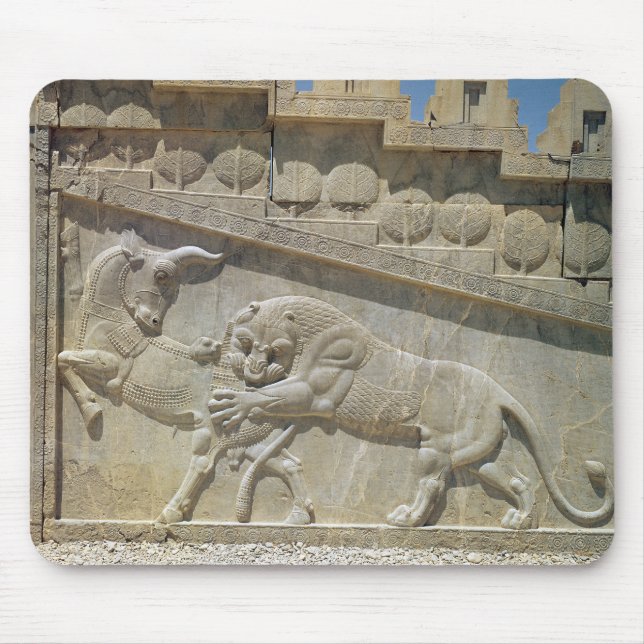 Tapis De Souris Taureau de combat de lion, escalier est de (Devant)