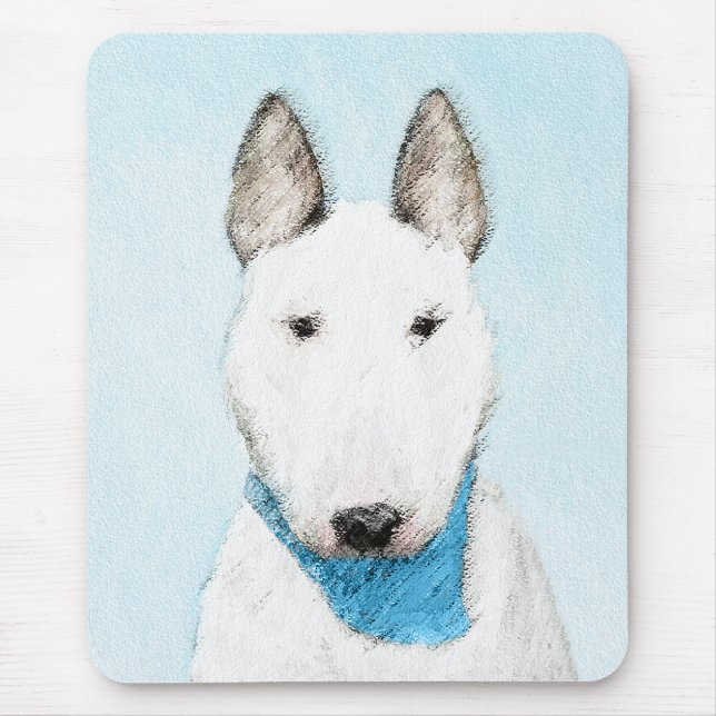 Tapis De Souris Taureau Terrier - Cute Original Chien Art (Devant)