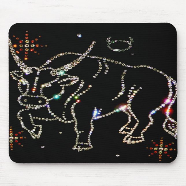 Tapis De Souris Taurus Astrologie Mousepad (Devant)