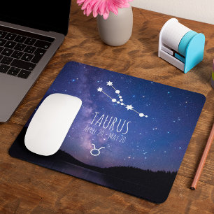 Tapis De Souris Taurus   Constellation Zodiaque personnalisée