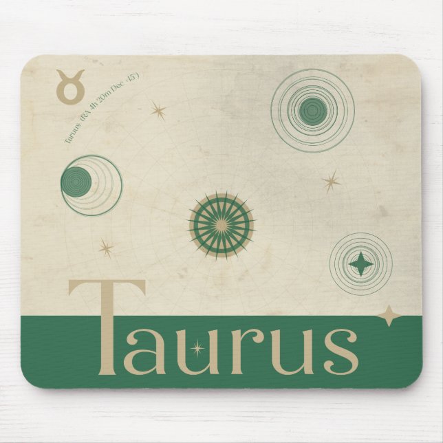 Tapis De Souris Taurus Zodiac Mousepad (Devant)