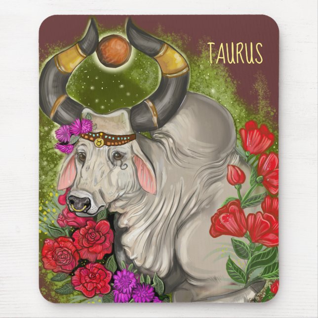 Tapis De Souris Taurus Zodiac Sign (Devant)