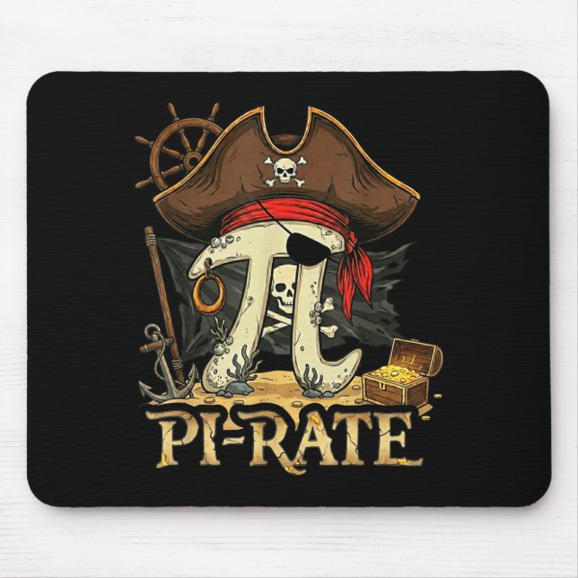 Tapis De Souris Taux pirate jour 314 professeur de maths étudiant  (Devant)