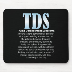 Tapis De Souris Tds Trump - Syndrome De La Dépression Trump Drôle