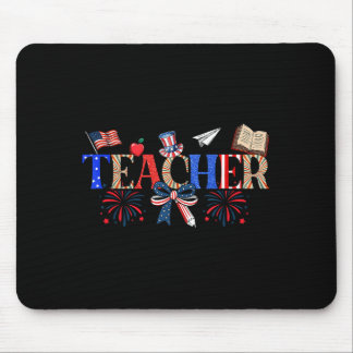 Tapis De Souris Teacher Patriotic 1776 Independence Day