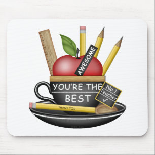 Tapis De Souris Teacup de pomme de l'enseignant