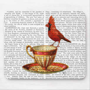 Tapis De Souris Teacup Et Cardinal Rouge