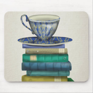 Tapis De Souris Teacup et livres 2