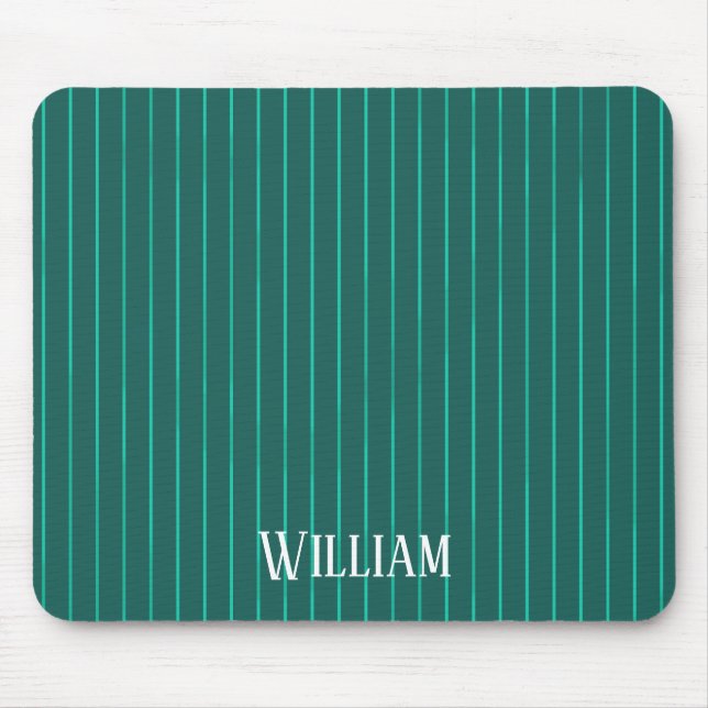 Tapis De Souris Teal pinstripes (Devant)