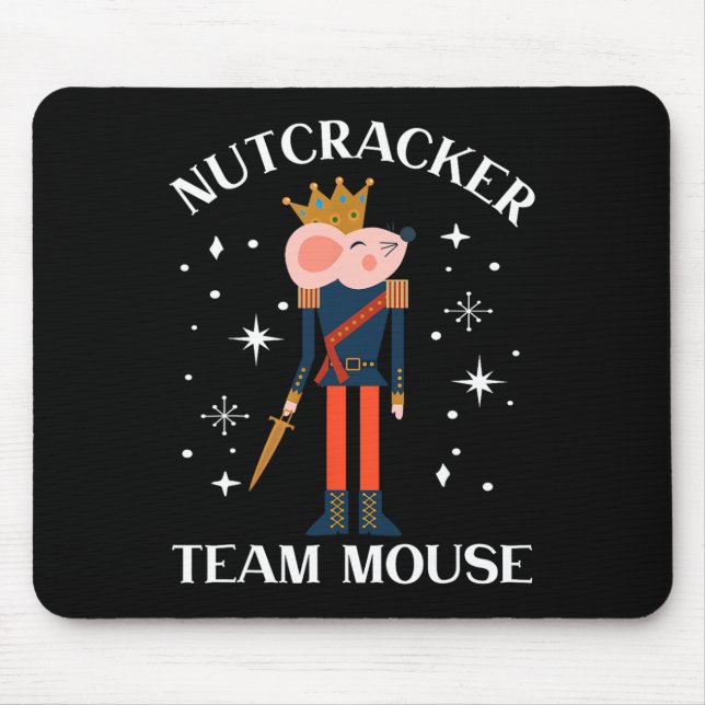 Tapis De Souris Team Mouse Nutcracker Noël Danse Amusante Soldat (Devant)
