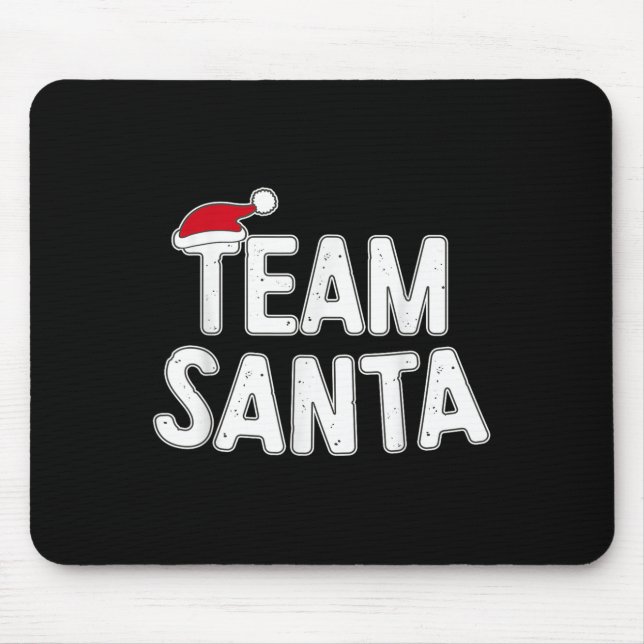Tapis De Souris Team Santa Shirt Adult Kids Christmas Santa Squad  (Devant)
