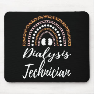 Tapis De Souris Technicien En Dialyse Arc-En-Ciel Et Infirmières E