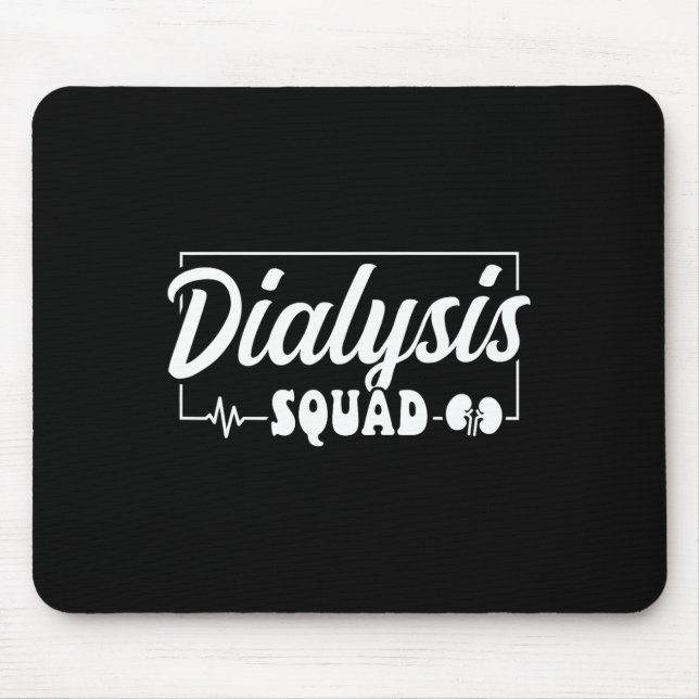 Tapis De Souris Technicien en dialyse de l'équipe de dialyse (Devant)