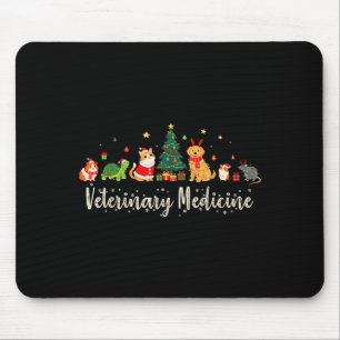 Tapis De Souris Technicien Vétérinaire Animal De Noël Xmas Vibes M