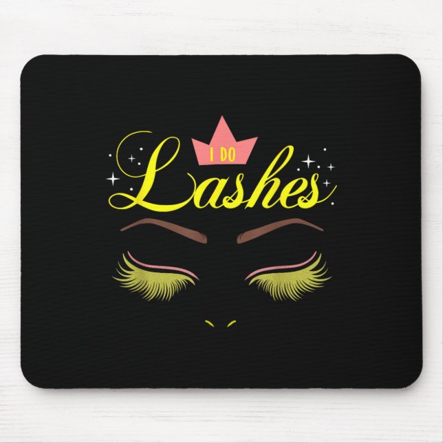 Tapis De Souris Technicienne de cils  (Devant)