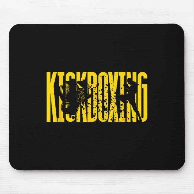 Tapis De Souris Technique de combat de kickboxing (Devant)