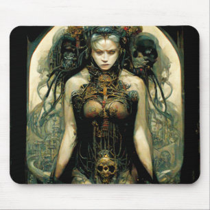 Tapis De Souris Technologie biologique Femme Imaginaire Sci-Fi