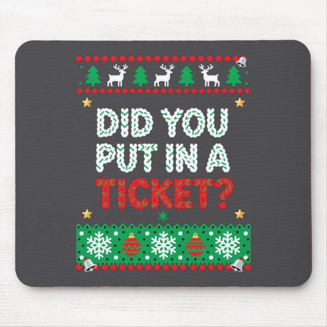 Tapis De Souris Technologie de l'information Funny Noël Ordinateur (Devant)