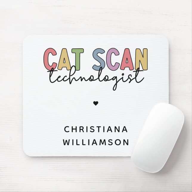 Tapis De Souris Technologue en numérisation CAT personnalisée Cade (Avec souris)