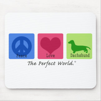 Tapis De Souris Teckel d'amour de paix