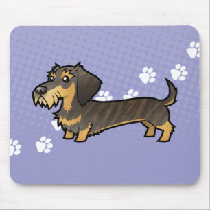 Tapis De Souris Teckel de bande dessinée (wirehair)