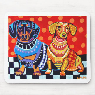 Tapis De Souris Teckels par Heather Galler