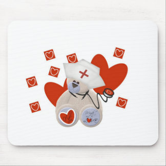 Tapis De Souris Teddy Bear Nurse Love Tshirts et cadeaux