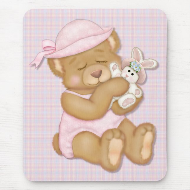 Tapis De Souris Teddy Girl Pâques (Devant)