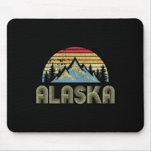 Tapis De Souris Tee Alaska - Montagnes Rétro Vintage Nature Randon