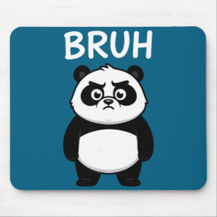 Tapis De Souris Tee Cool Bruh Panda Drôle Dessin Animé Ours Hommes