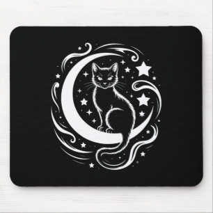 Tapis De Souris Tee de yoga fleur de lotus chat tranquille Pleine