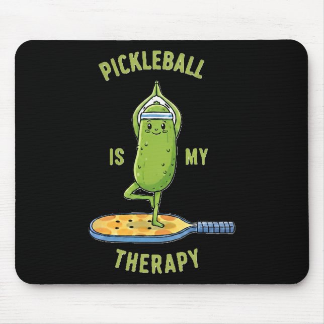 Tapis De Souris Tee Fun Picklell Est Ma Thérapie Paddle  (Devant)