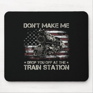 Tapis De Souris Tee-shirt Drapeau Usa Ne Me Faites Pas Vous Dépose