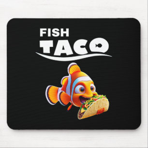 Tapis De Souris Tee-shirt drôle de tacos de poisson ! Amateur de t