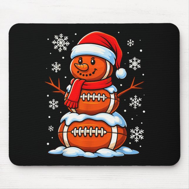 Tapis De Souris Teenage Boys Christmas Pajamas, American Football  (Devant)