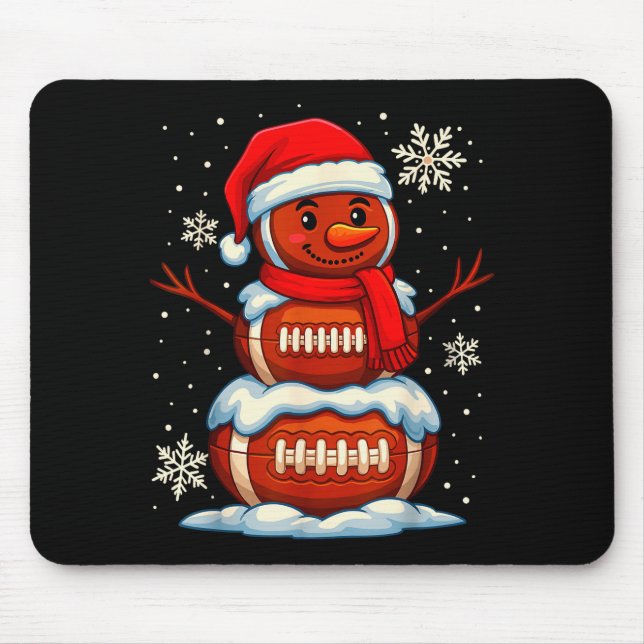 Tapis De Souris Teenage Boys Christmas Pajamas, American Football  (Devant)