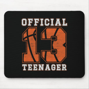 Tapis De Souris Teenager officiel 13e anniversaire Boy Party Byske