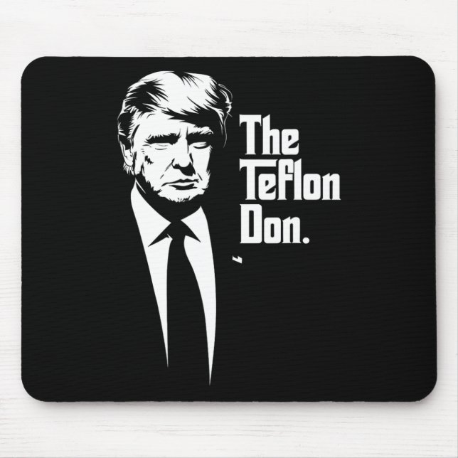 Tapis De Souris Teflon Don Trump Monochromatique Art Iconique (Devant)