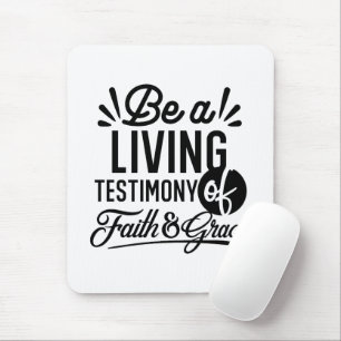 Tapis De Souris Témoignage Vivant Citation Biblique Motivation Chr