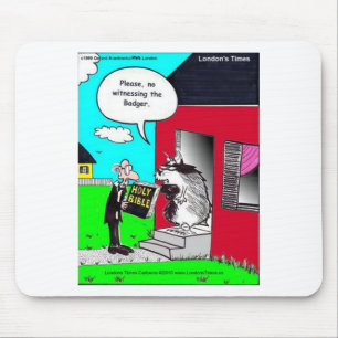 Tapis De Souris Témoigner Le Blaireau Drôles de Mugs Cartes T-Shir