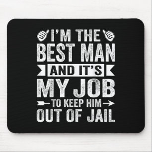 Tapis De Souris Témoin de mariage Garçons d'honneur drôle de marié