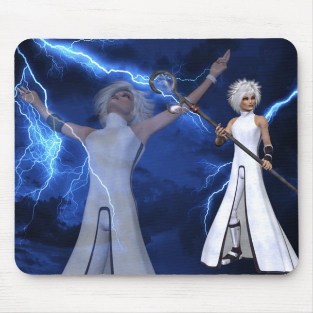 Tapis De Souris Tempête de foudre - Imaginaire/Anime Mousepad (Devant)