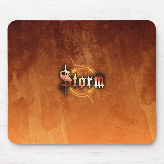 Tapis De Souris Tempête Mousepad - (RustRed) (Devant)