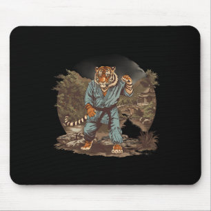 Tapis De Souris Temple de la pagode du tigre de kickboxing arts ma