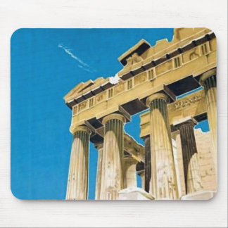 Tapis De Souris Temple du Parthénon de la Grèce Vintage voyage Ath