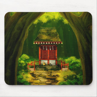 Tapis De Souris Temple rouge Mousepad