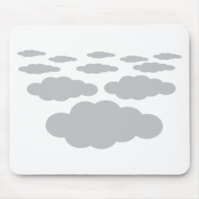 Tapis De Souris temps des nuages gris (Devant)